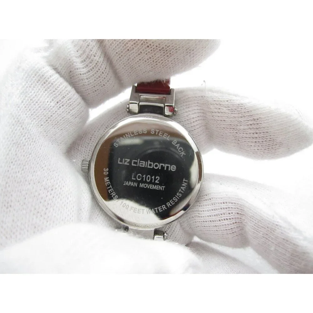 Women Liz Claiborne Quartz WR Analog 32mm Round‎ Watch (H523) 
